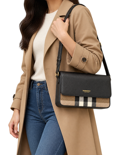 Burberry 'New Hampshire' Leather Shoulder Bag