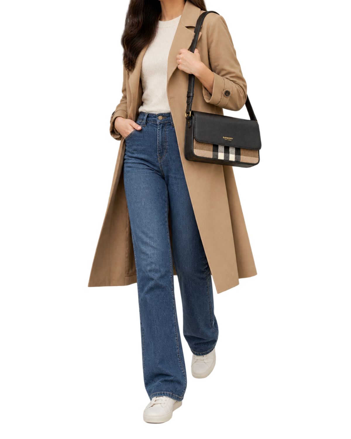 Burberry 'New Hampshire' Leather Shoulder Bag
