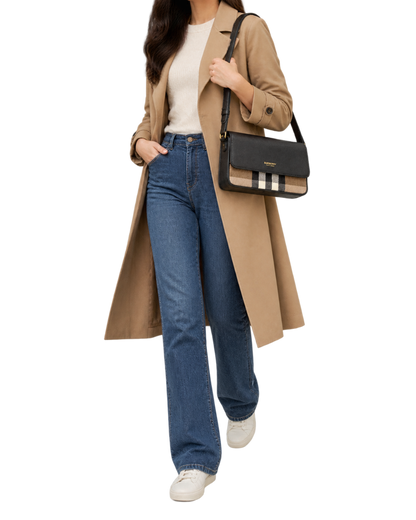 Burberry 'New Hampshire' Leather Shoulder Bag