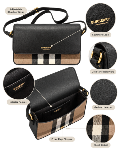 Burberry 'New Hampshire' Leather Shoulder Bag