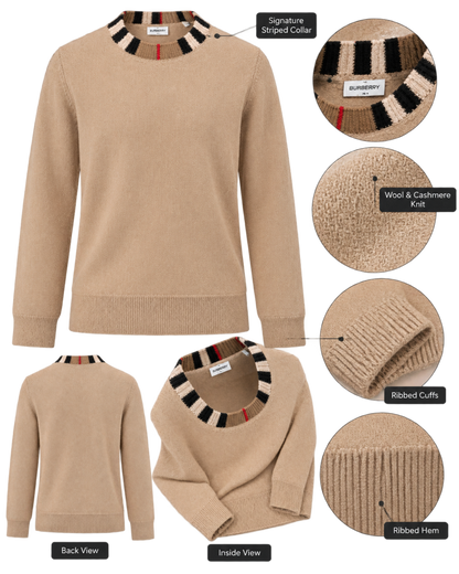 Burberry "Noland" Knitted Wool/Cashmere Jumper
