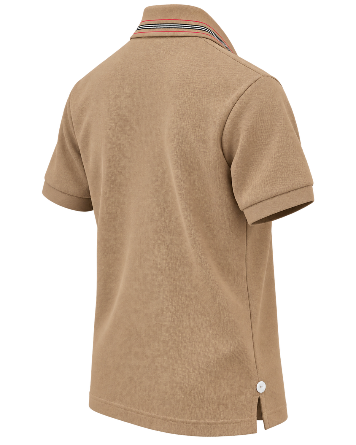 Burberry Pierson Cotton Polo Shirt In Soft Fawn
