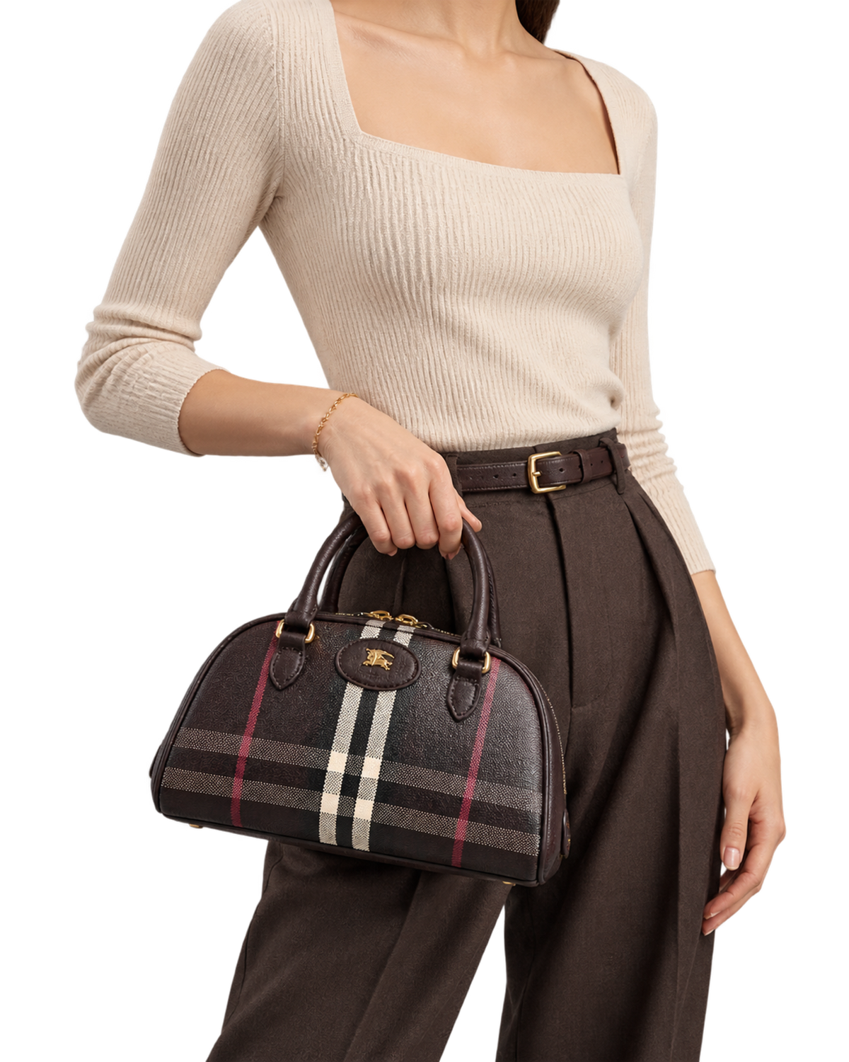 Burberry Pochette - Rosso Mahogany