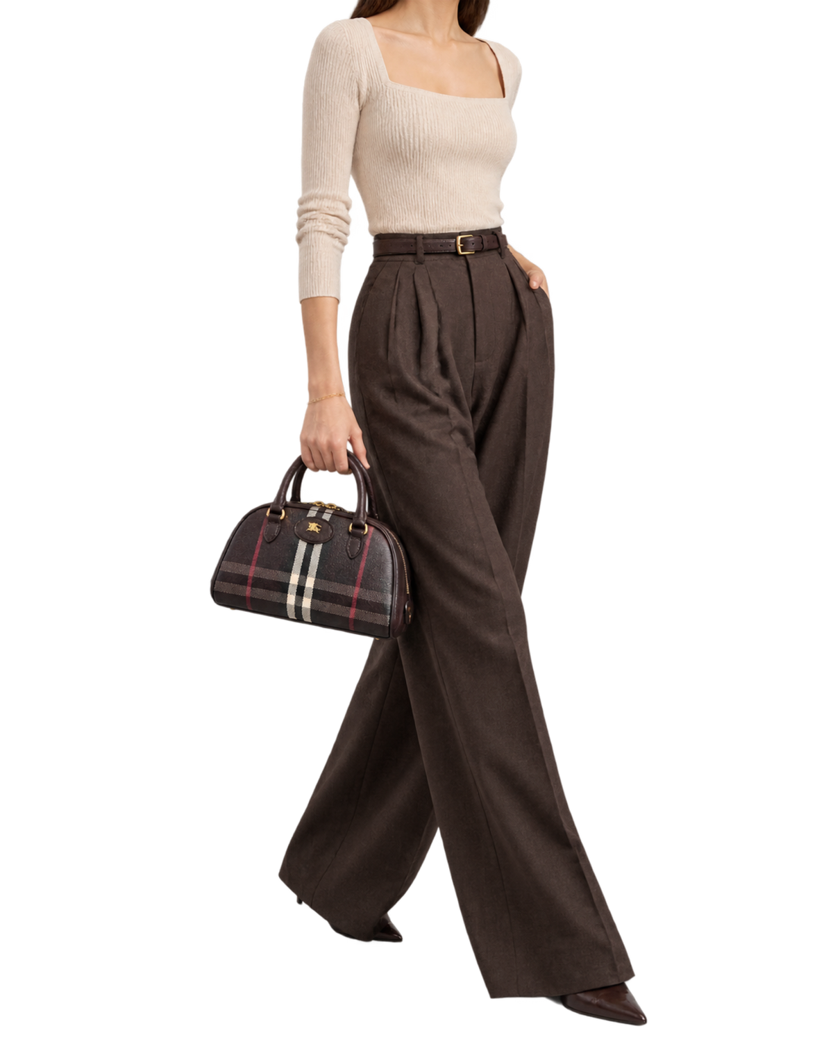 Burberry Pochette - Rosso Mahogany