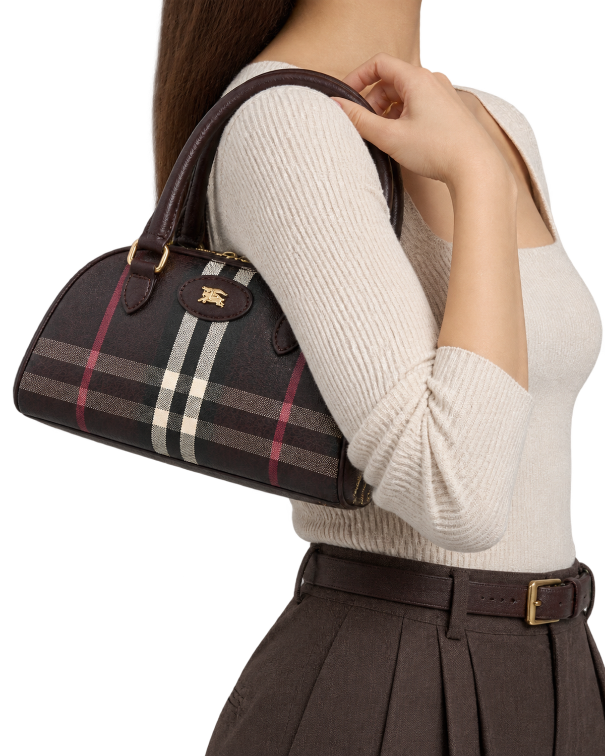 Burberry Pochette - Rosso Mahogany