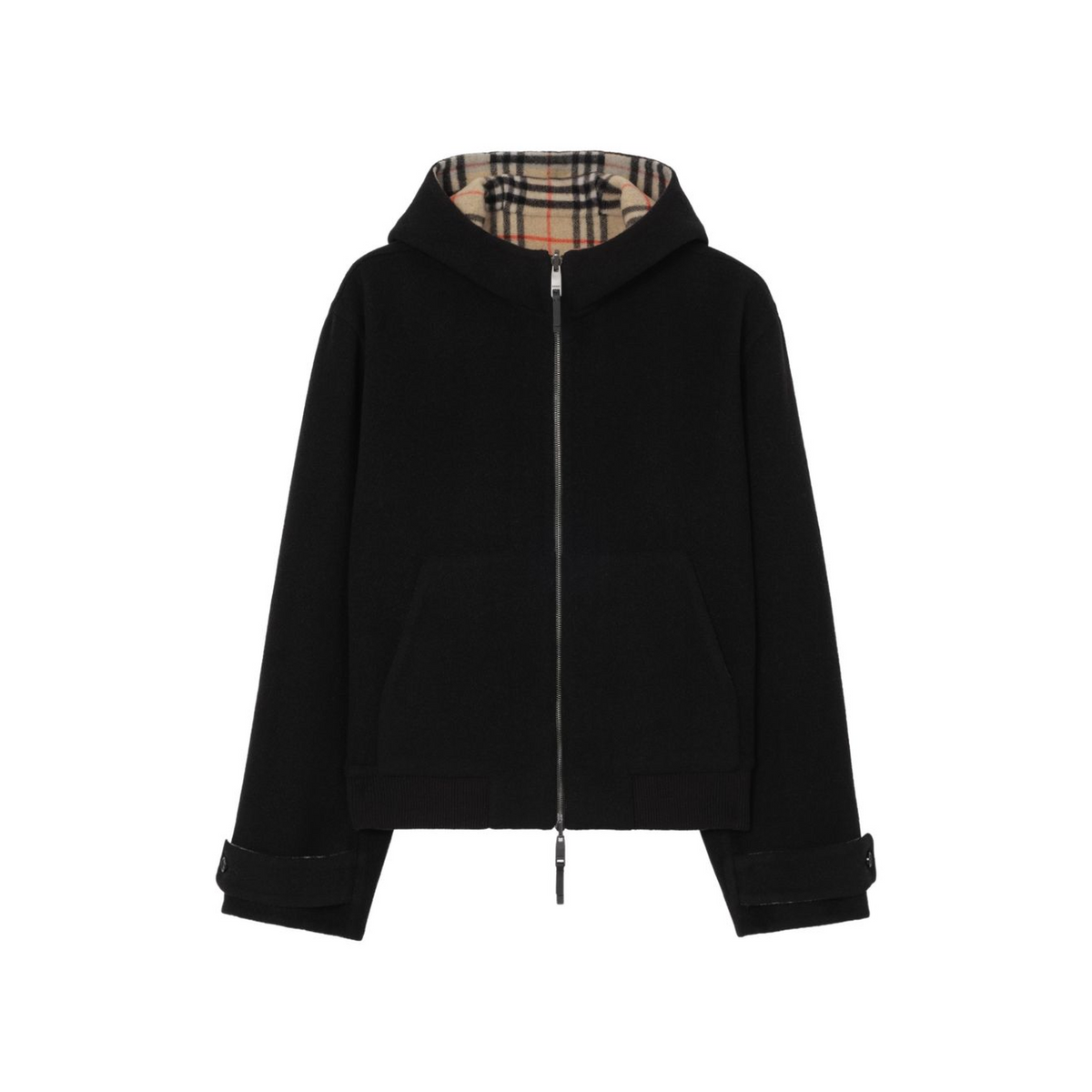 Burberry reversible wool hooded jacket