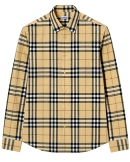 Burberry Slm Fit Check Cotton Shirt