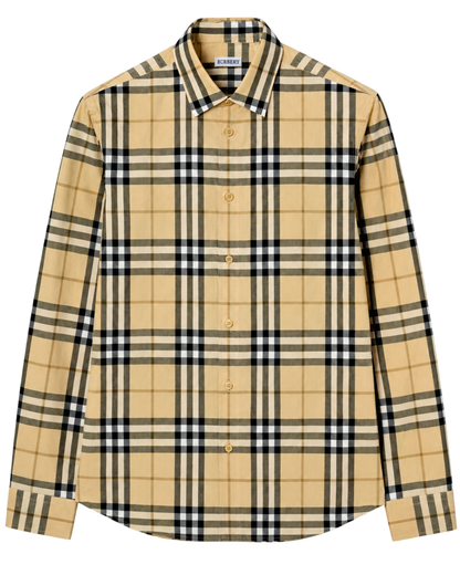 Burberry Slm Fit Check Cotton Shirt