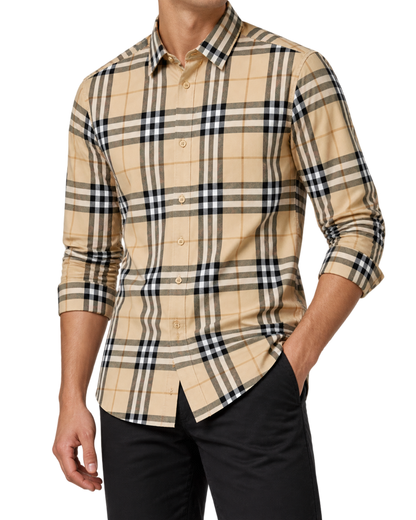 Burberry Slm Fit Check Cotton Shirt