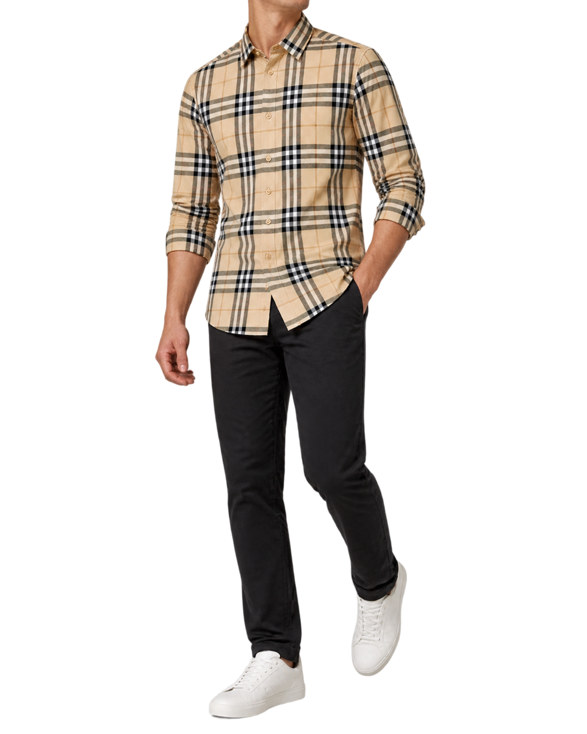 Burberry Slm Fit Check Cotton Shirt
