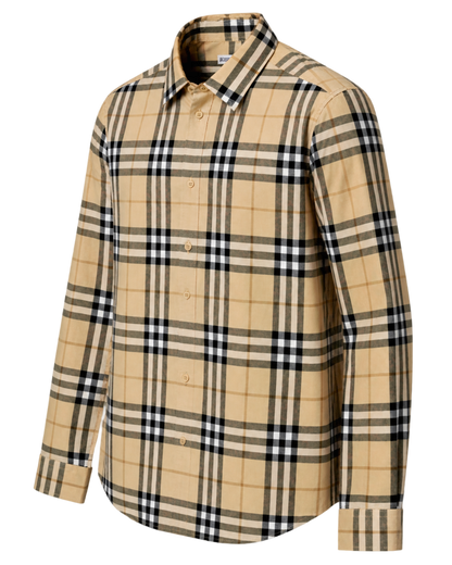 Burberry Slm Fit Check Cotton Shirt
