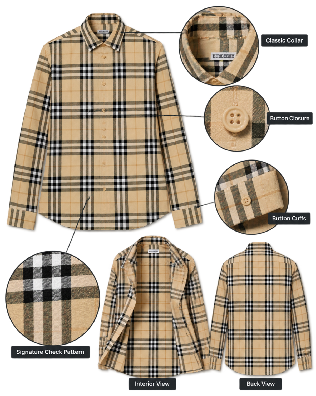 Burberry Slm Fit Check Cotton Shirt