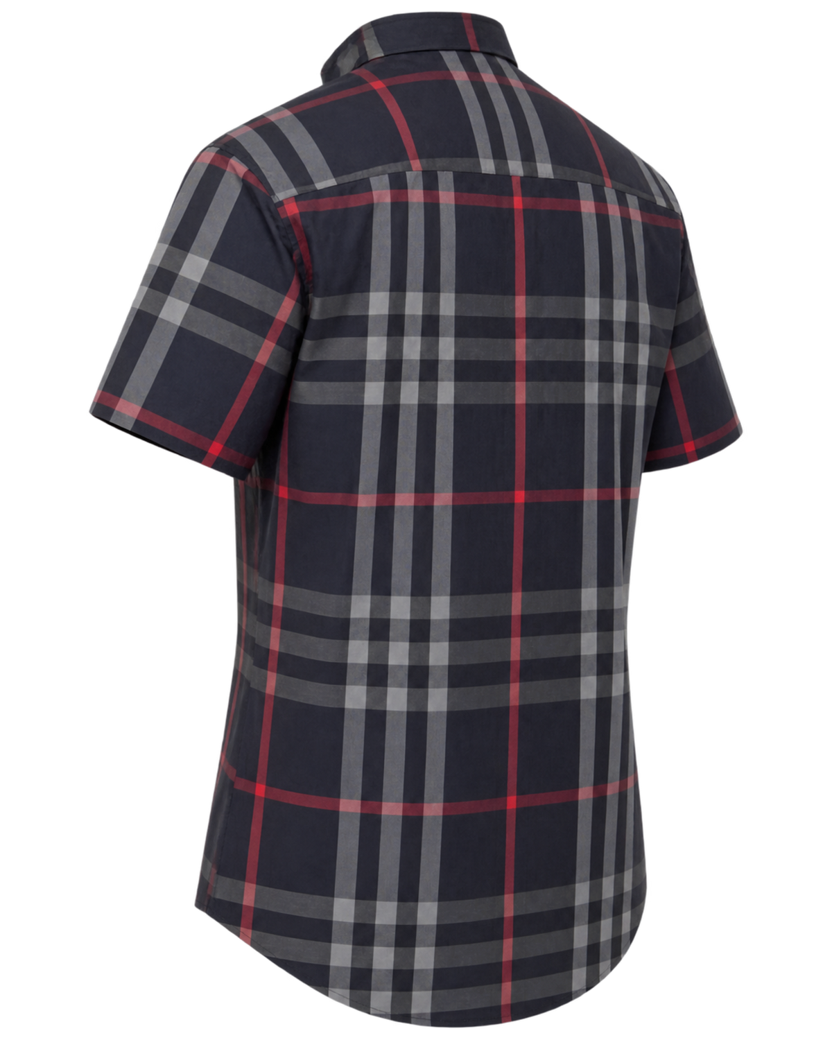 Burberry Slm Fit Navy Check Cotton Shirt