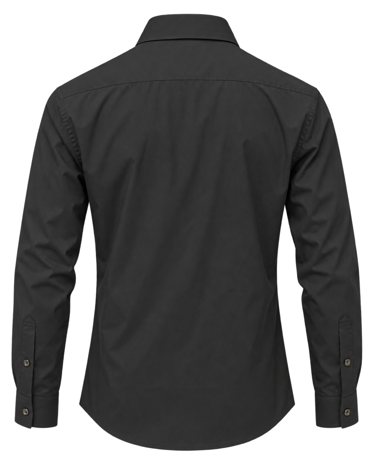 Burberry Solid Shirt In Black
