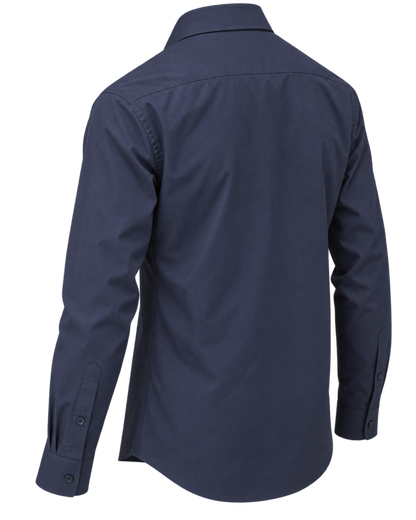 Burberry Solid Shirt In Navy
