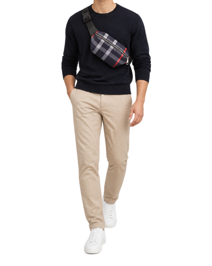 Burberry Sonny House Check Canvas belt bag