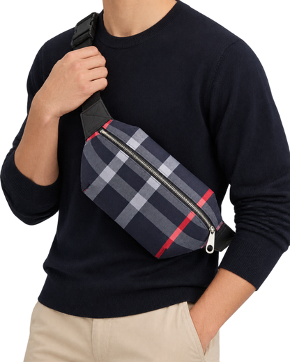 Burberry Sonny House Check Canvas belt bag