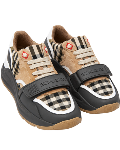 Burberry Tan & Grey Ramsey Sneaker