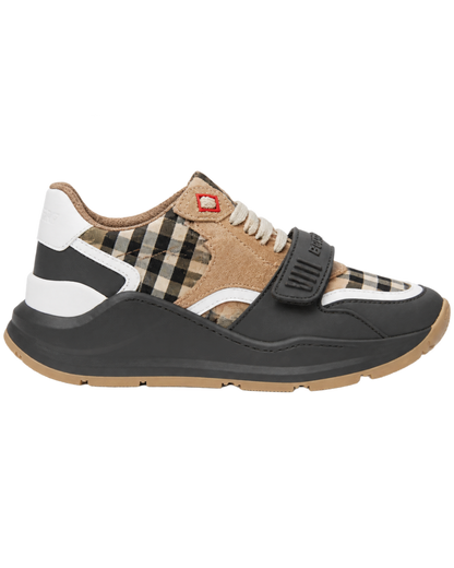 Burberry Tan & Grey Ramsey Sneaker