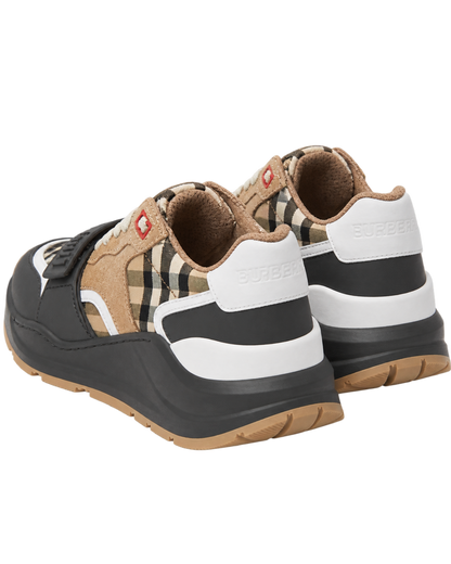 Burberry Tan & Grey Ramsey Sneaker