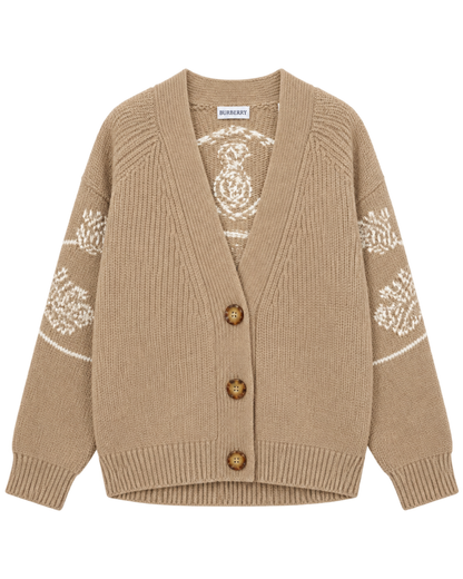 Burberry V-neck knit cardigan