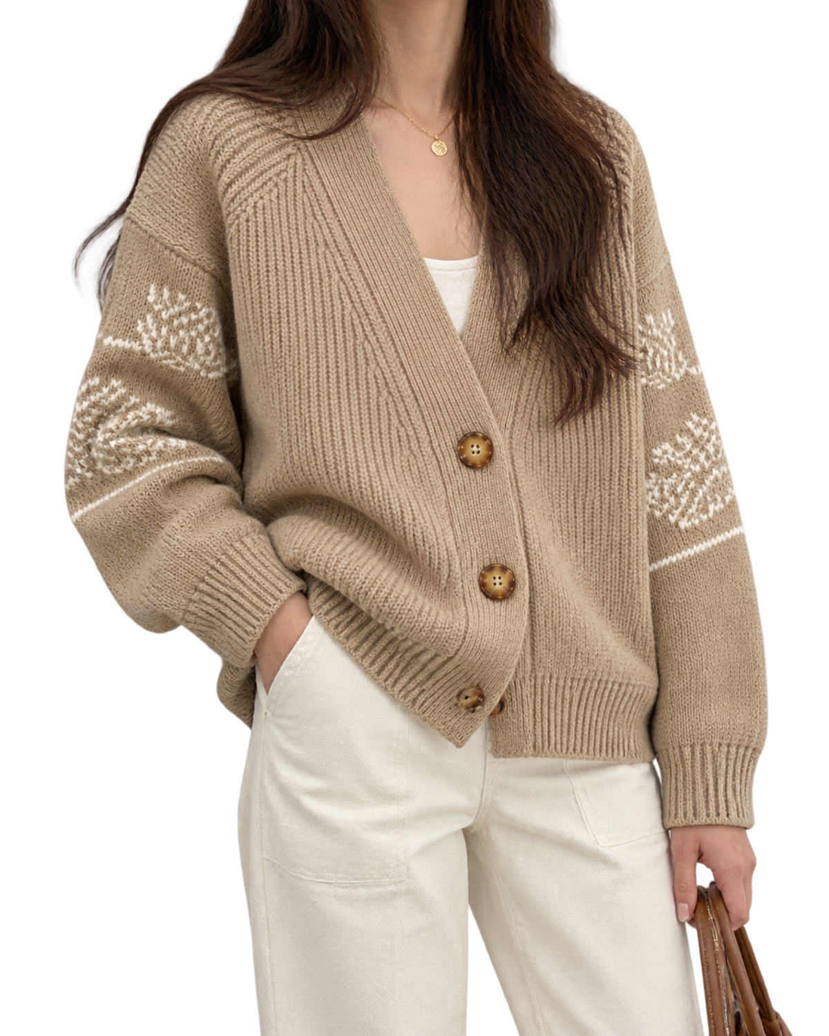 Burberry V-neck knit cardigan