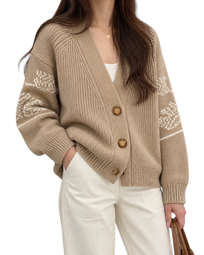 Burberry V-neck knit cardigan