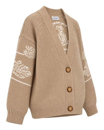 Burberry V-neck knit cardigan