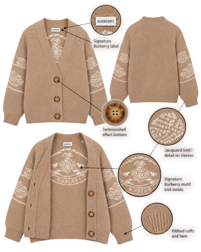 Burberry V-neck knit cardigan