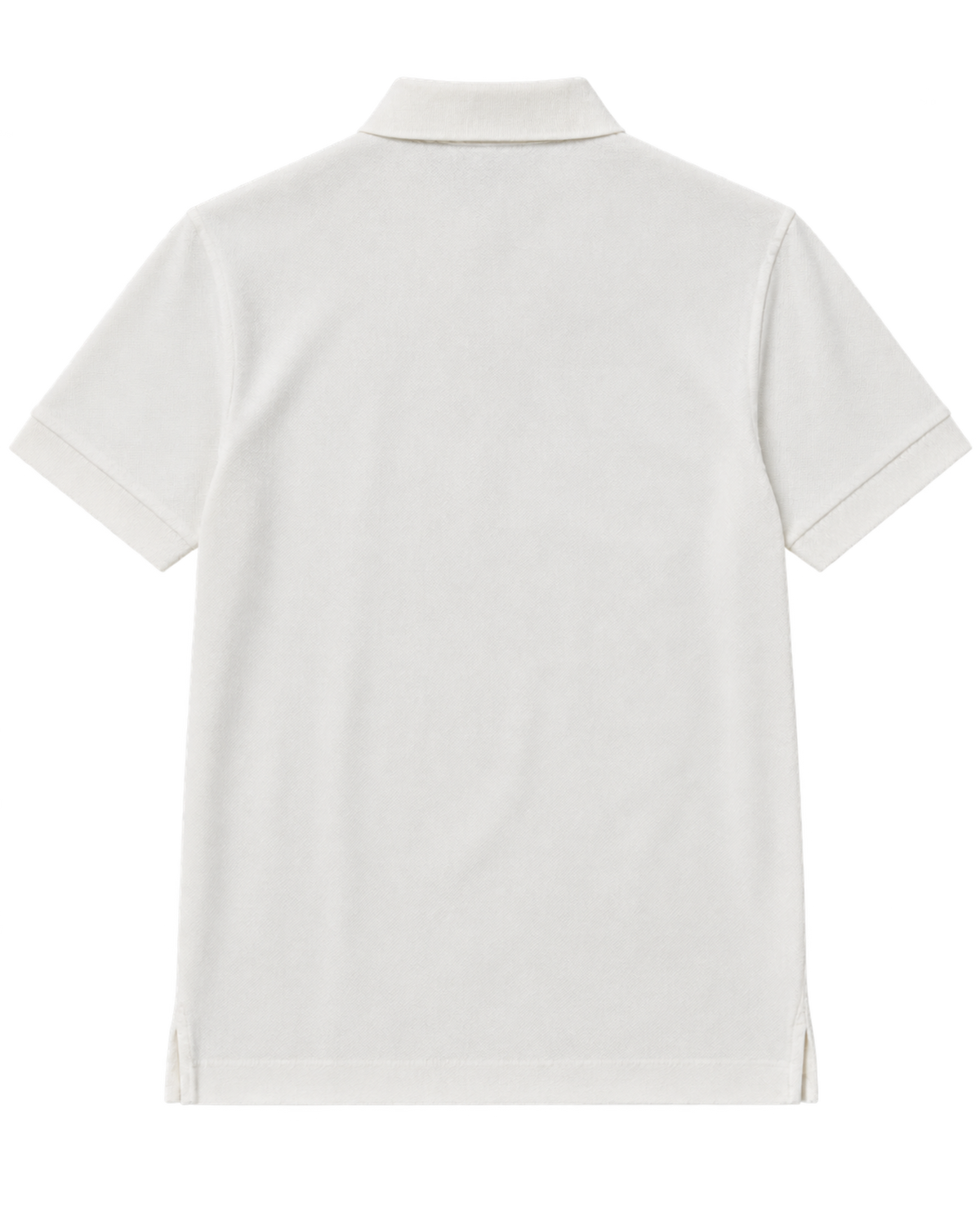 Burberry White cotton piqué polo shirt