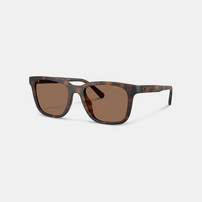 C Hardware Textured Temple Square Sunglasses