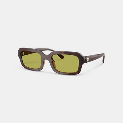 C Heart Narrow Square Sunglassses