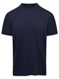 Tom ford Blue Crew Neck T-Shirt with Embroidered Logo in Cotton Blend Man