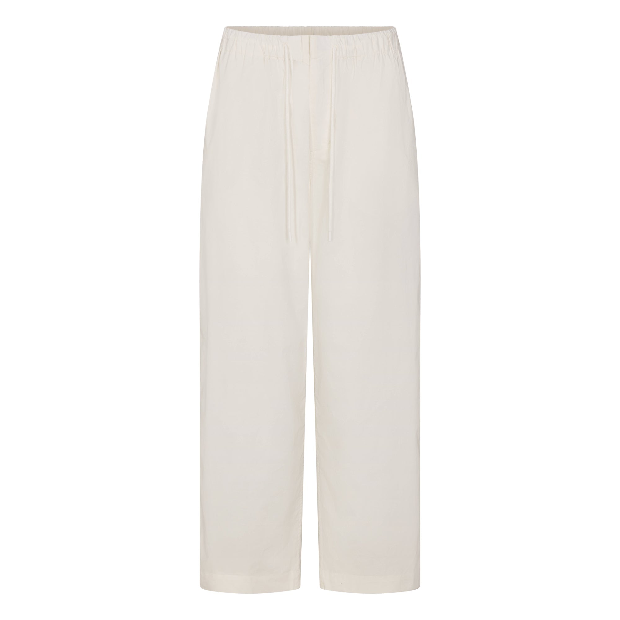 Woven Cotton Oversized Straight Leg Pant