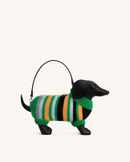 Addison Dachshund Handbag - Black
