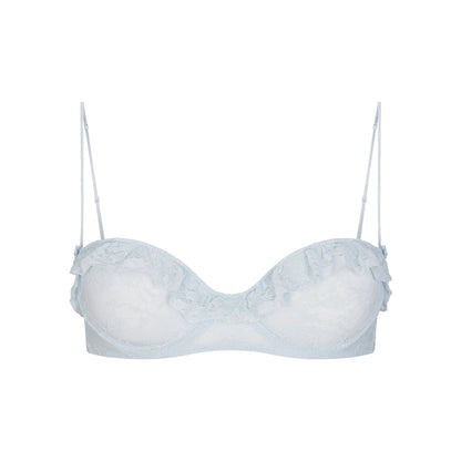 Stretch Lace Ruffle Unlined Bra
