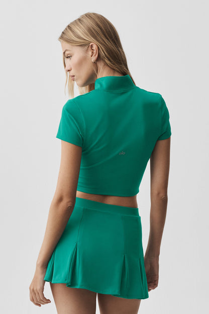 ALO Softsculpt Full Zip Short Sleeve