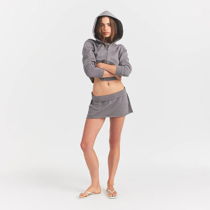 Boyfriend Fleece Mini Skirt