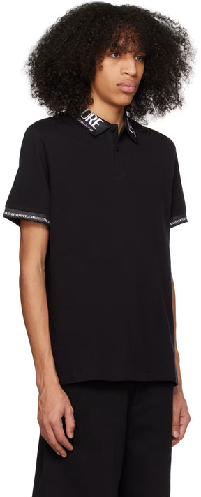 Black Jacquard Polo