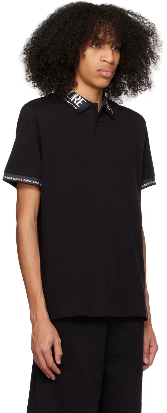 Black Jacquard Polo