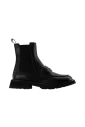 Alexander McQueen Punk Ankle Boots - Black/White Leather