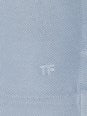 Tom ford Light-Blue Short-Sleeves Polo in Cotton Piquet Jersey Man