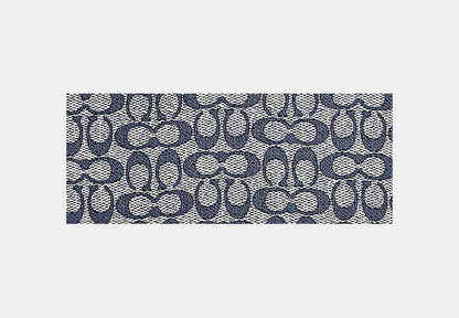 Textured Signature Print Silk Square Scarf