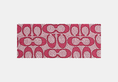Textured Signature Print Silk Square Scarf