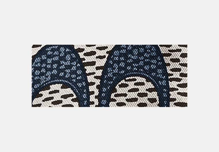 Textured Signature Print Silk Skinny Scarf