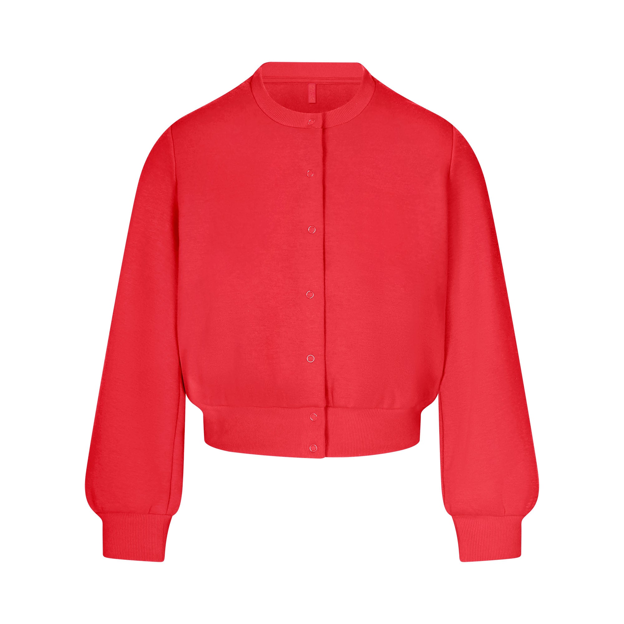 Cotton Fleece Shrunken Cardigan