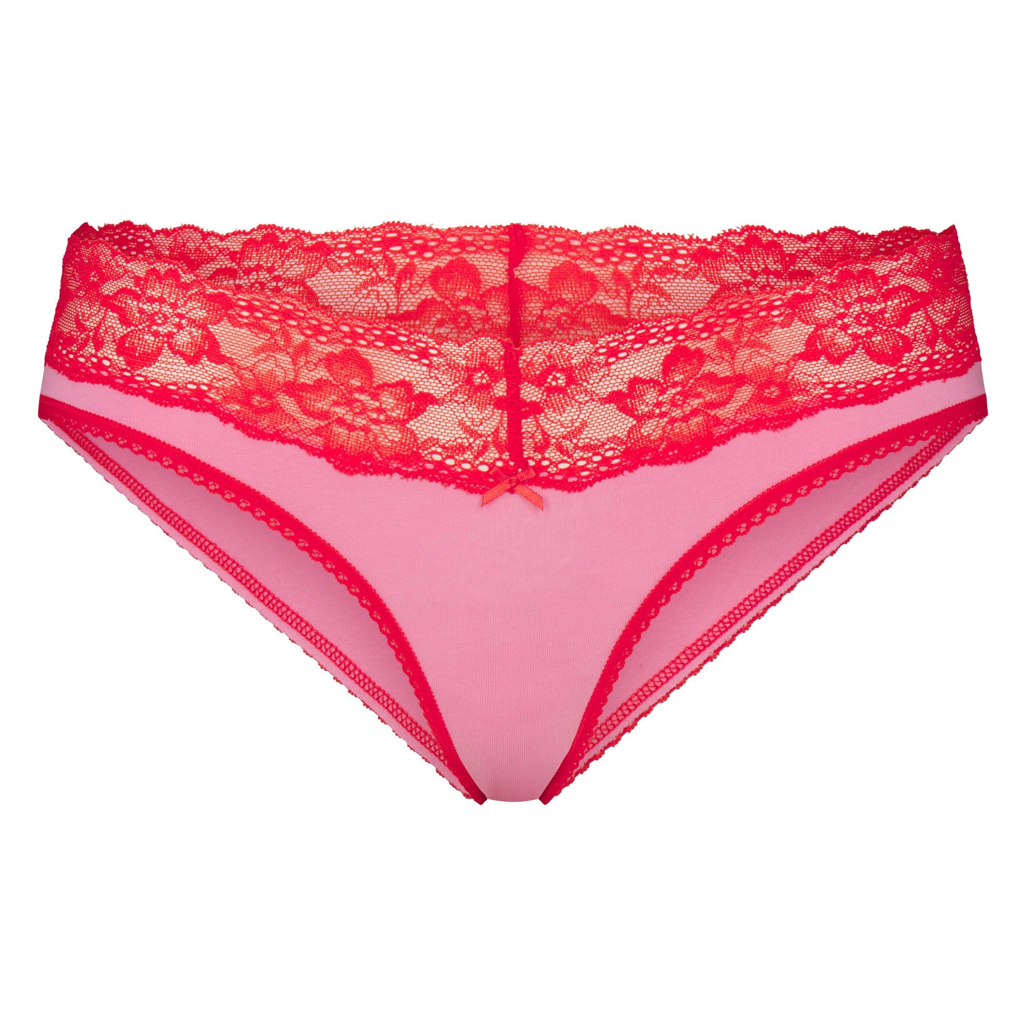 Lightweight Cotton Wide Lace Brief