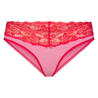 Lightweight Cotton Wide Lace Brief
