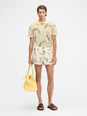Jacquemus 'Le Maillot Puntini' Yellow Swimsuit with Elastic Waist and All-Over Print in Tech Fabric Man