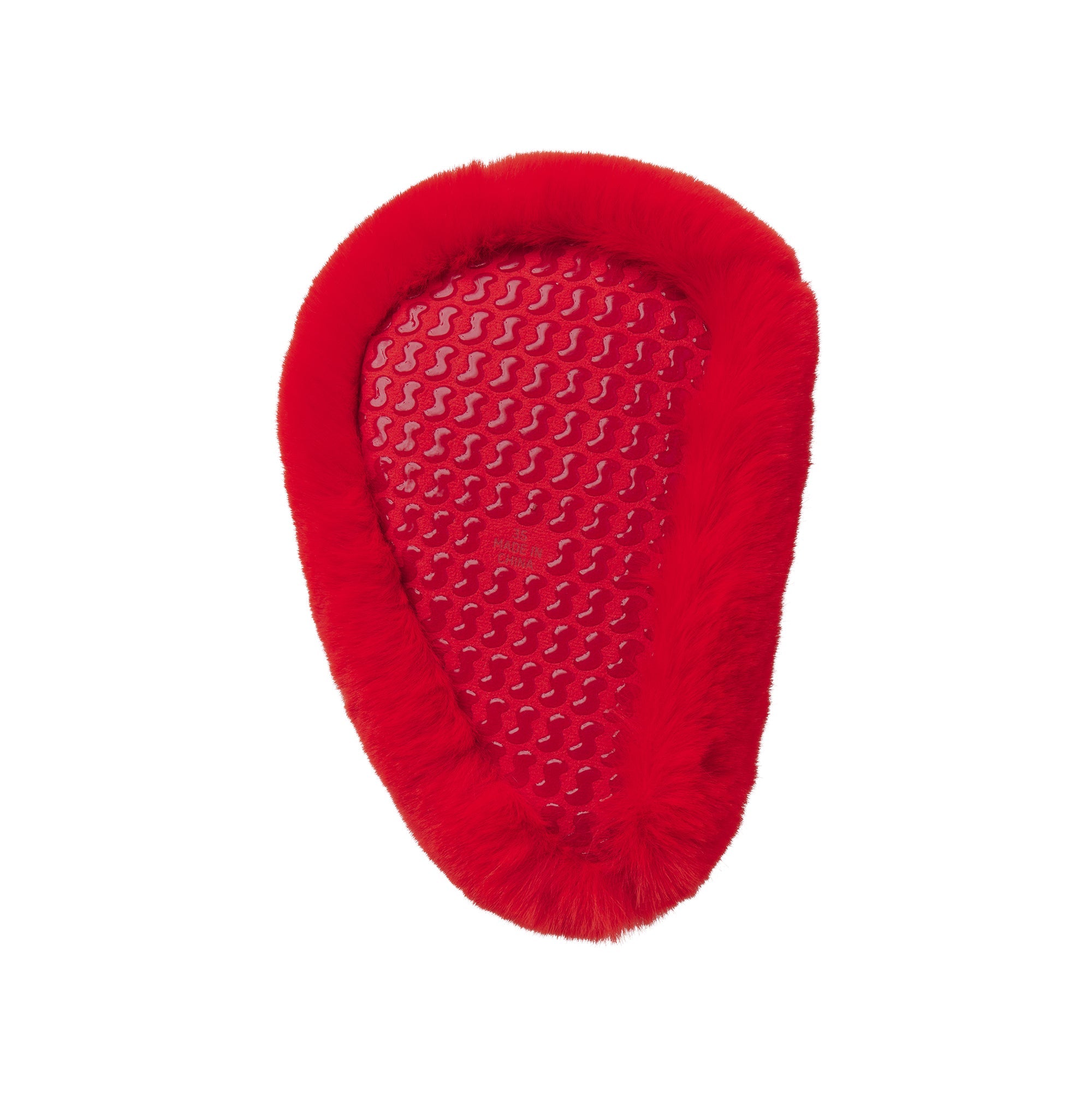 Faux Fur Heart Slipper